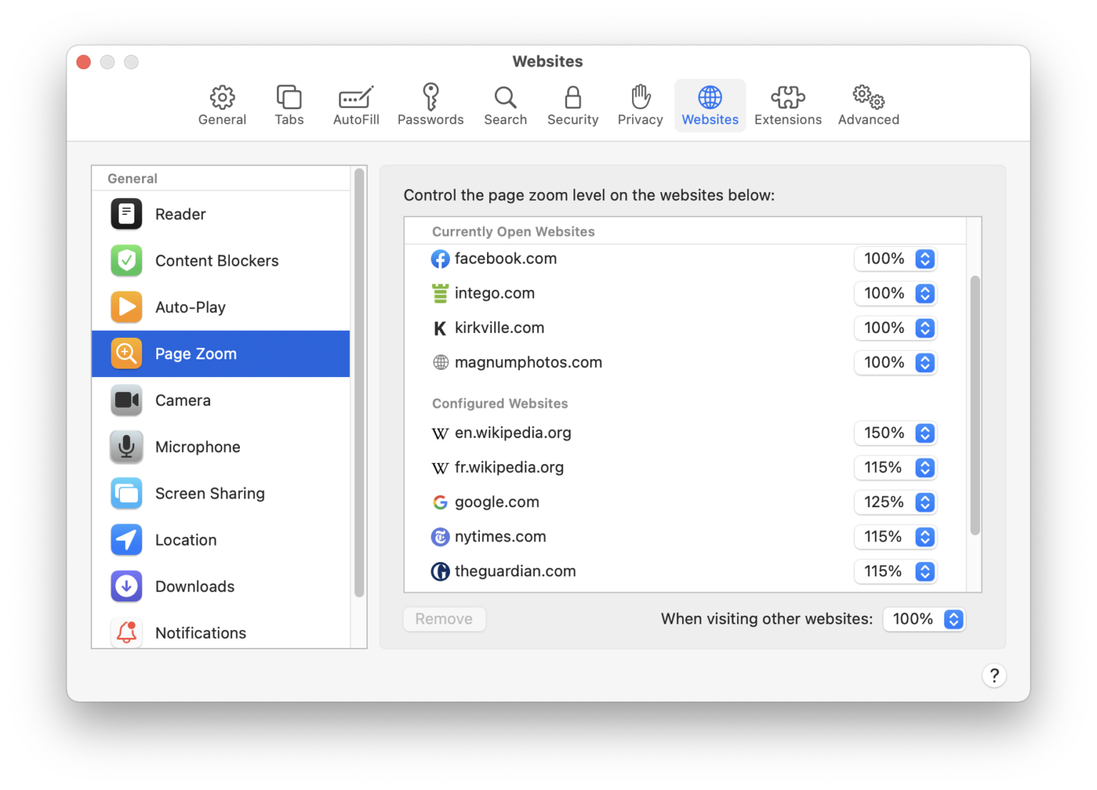 Save Safari settings for websites you visit often The Mac Security Blog