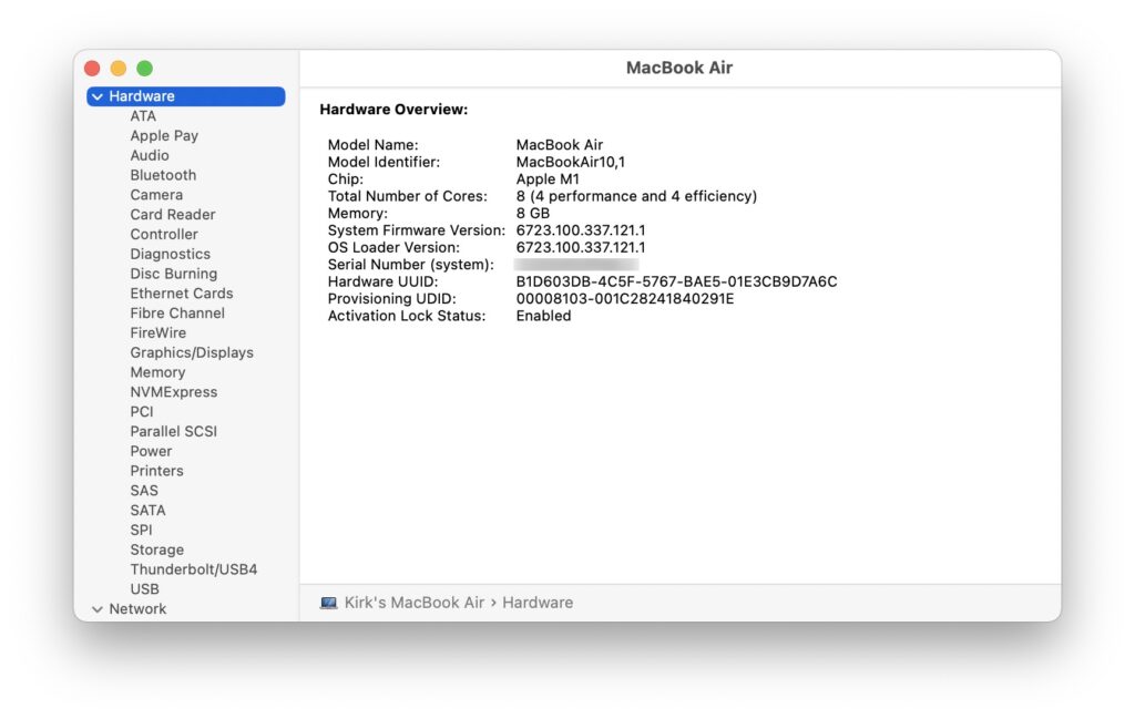 Understanding the Mac System Information App The Mac Security Blog