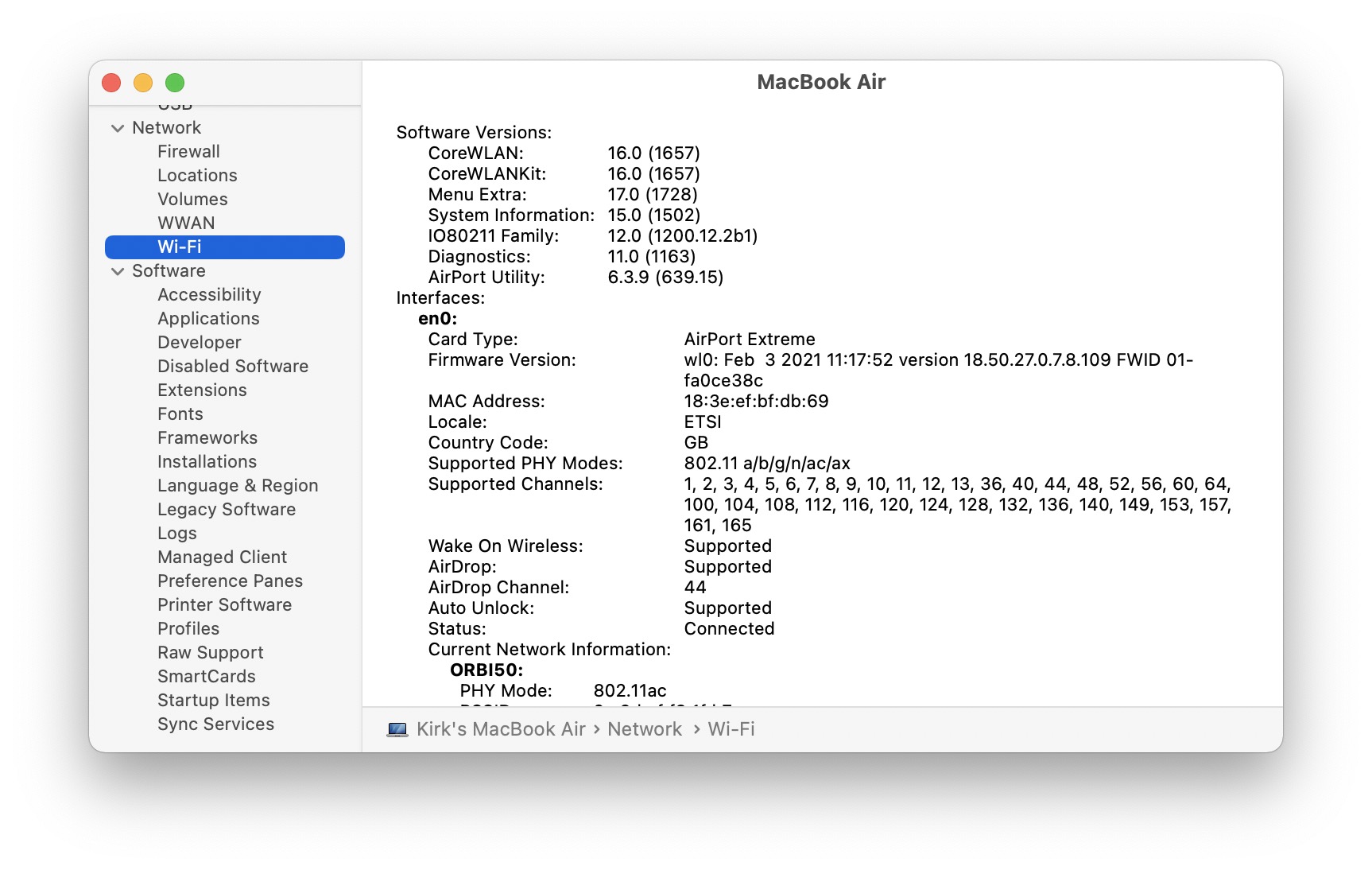 how to find mac specs by serial number