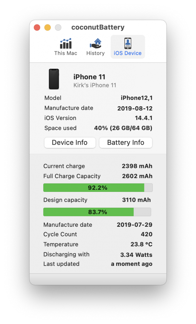 coconut battery iphone coconut battery iphone