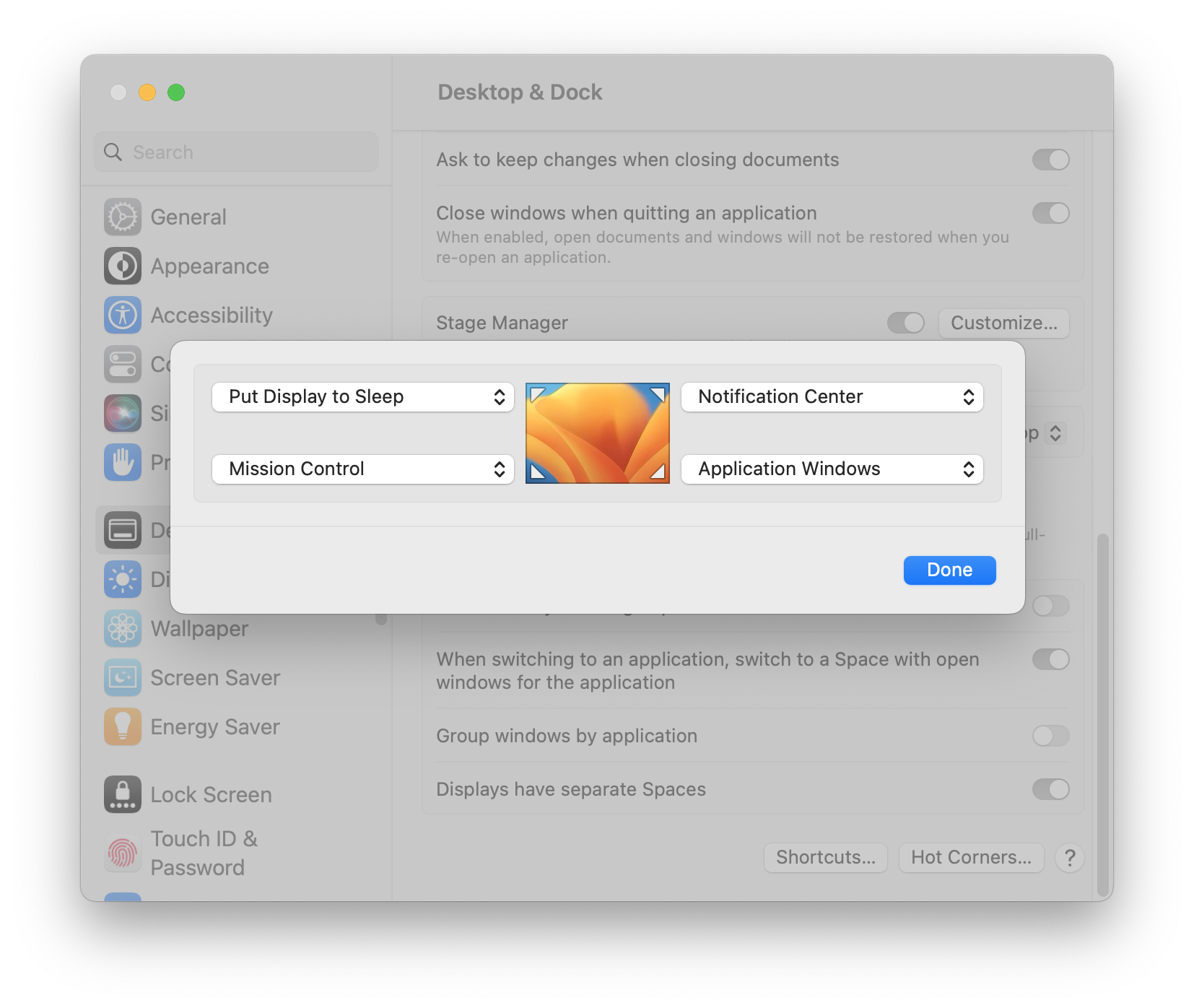 Require password on wakeup mac terminal