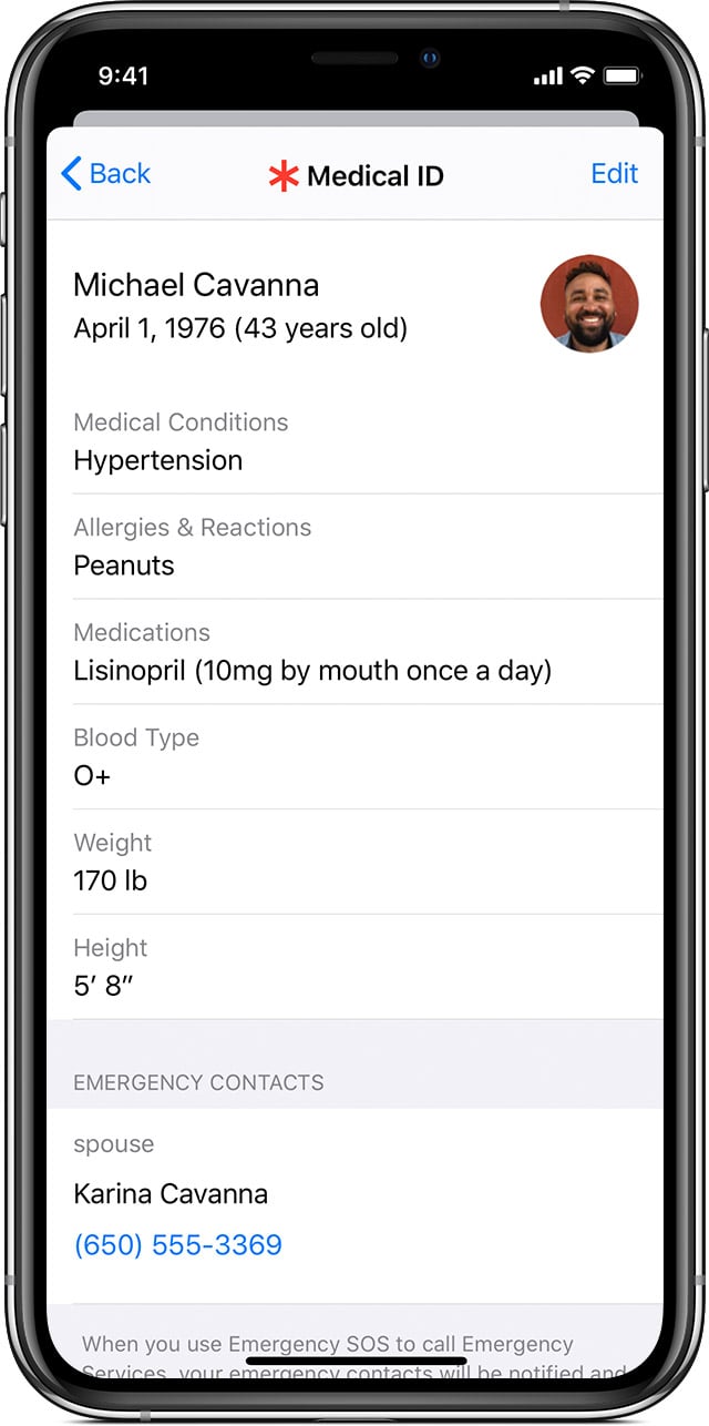 Set up your Medical ID - Apple Support