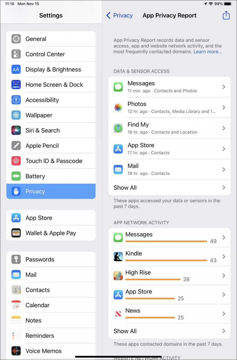 Understanding iOS and iPadOS App Privacy Report The Mac Security Blog