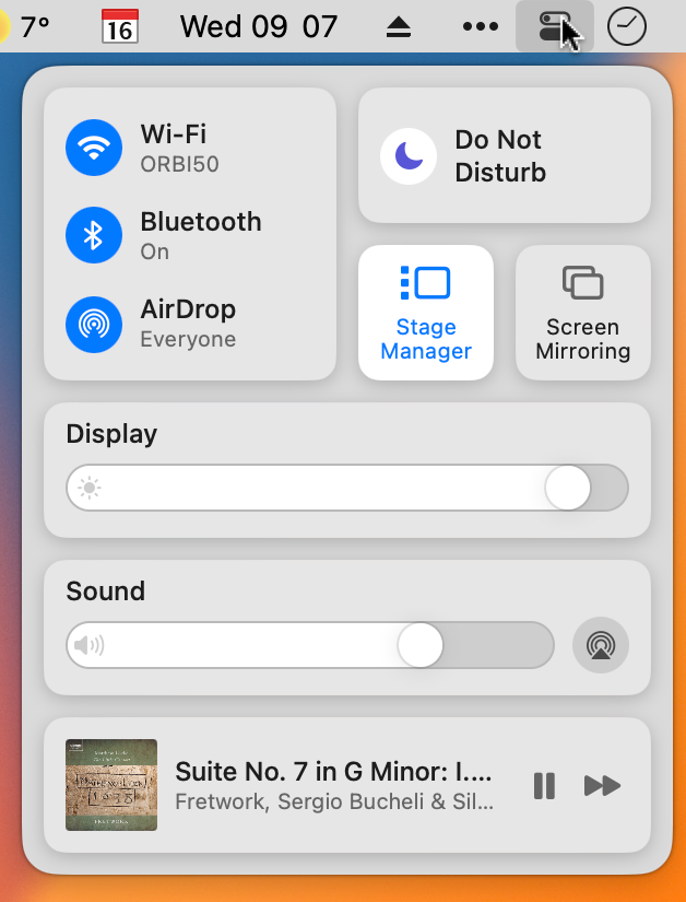 Now playing in your macOS menu bar