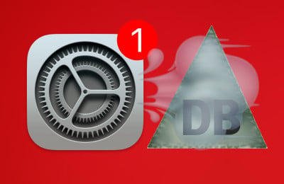 Apple software update red critical urgent running from TriangleDB iOS malware