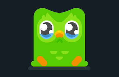 Duo the búho owl crying, Duolingo logo, data breach