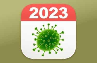 Apple Mac iPhone malware year in review for 2023 calendar icon logo virus emoji