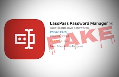 LassPass fake LastPass Password Manager app in Apple App Store