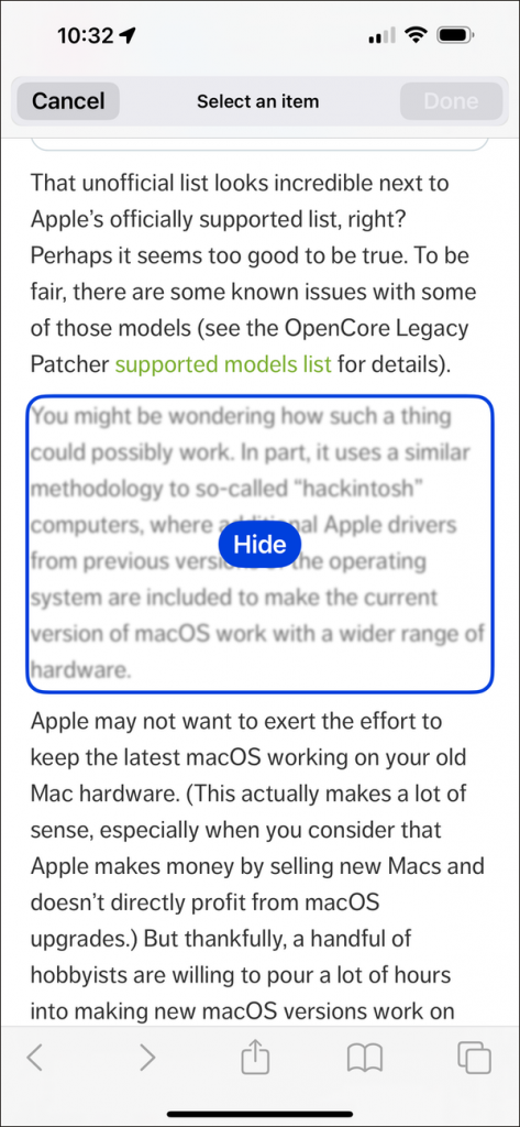 How to use Distraction Control in Safari to remove unwanted web page ...