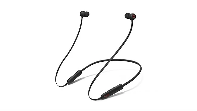 Black Beats Flex wireless earbuds with neckband design