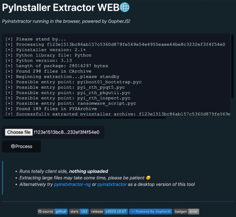 PyInstaller Extractor WEB