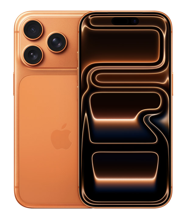 Apple iPhone 17 Pro shown from the front and back