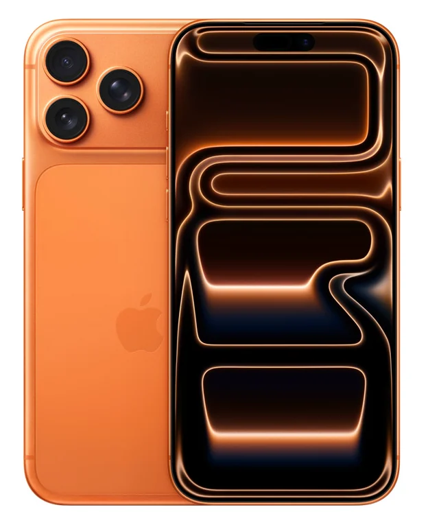 Apple iPhone 17 Pro Max shown from the front and back