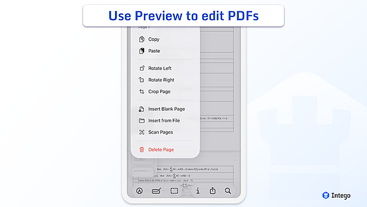iPhone Preview app with PDF edit options available