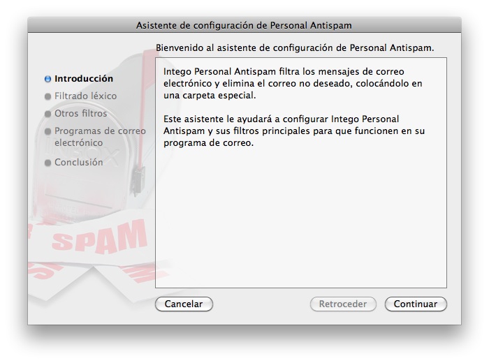 Outlook programa antispam